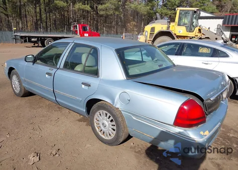 2008 Mercury Grand Marquis Gs from USA, damaged, VIN 2MEFM74V18X631669